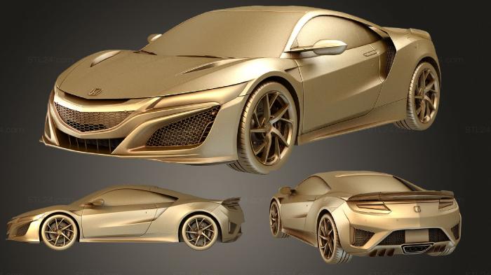 Автомобили и транспорт (Honda NSX 2020, CARS_1904) 3D модель для ЧПУ станка